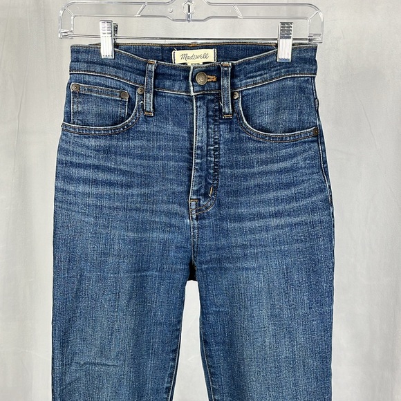 Madewell Skinny Flare Jeans in Lasalle Wash. - Picture 6 of 12